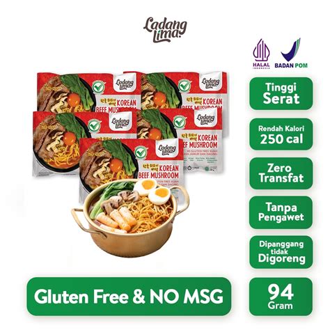 Jual Pcs Mie Korea G Gluten Free Noodle Ladang Lima Shopee