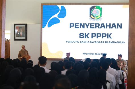 550 PPPK Guru Nakes Dan Tenaga Teknis Di Banyuwangi Terima SK