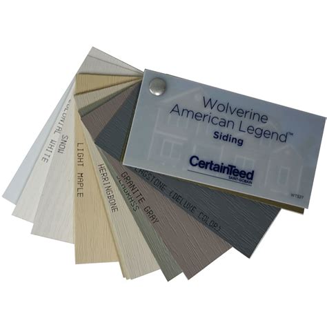 Certainteed Wolverine American Legend Vinyl Siding Color Sample Swatch