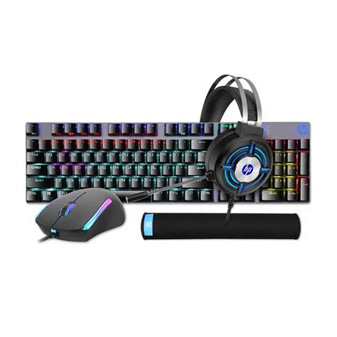 Kit Combo Gamer En Hp Gm Mouse Teclado Padmouse