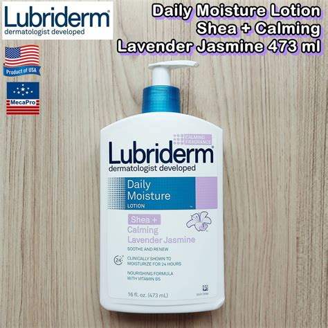 Lubriderm Daily Moisture Lotion Shea Calming Lavender Jasmine Ml