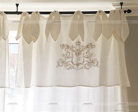 Шторы льняные с вышивкой в интернет-магазине Ярмарка Мастеров по цене ...