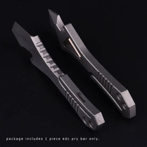 Hamans Titanium EDC Pry Bar Keychain Bottle Opener Portable Etsy