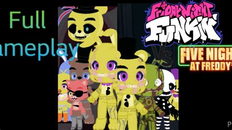 FNF Vs FNaF Movie FULL MOD Playthrough Friday Night Funkin Mods