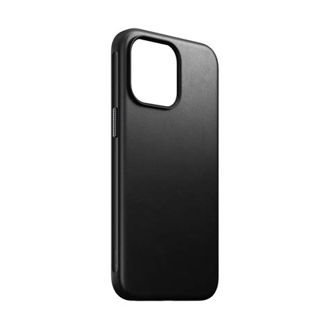 Nomad Modern Leather Case For Iphone 15 Pro Max Black Megamac