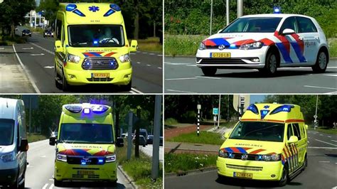 Wail E Horn HT Politie En Ambulances Met Spoed In Leeuwarden YouTube