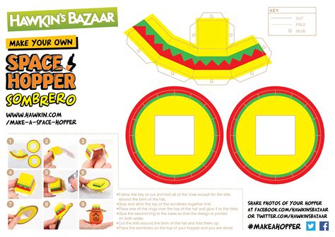 Make A Papercraft Sombrero For Your Space Hopper Because It Obviously