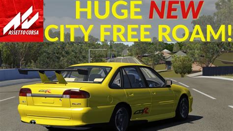 HUGE And NEW City Open World Free Roam Map Review With Traffic Assetto