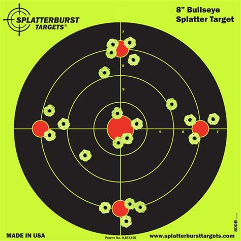 Bullseye Splatter Target Splatterburst Targets