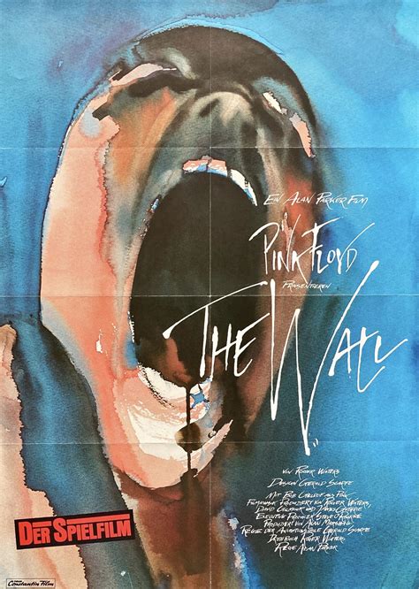 Pink Floyd The Wall Vintage Film Poster 1982 Design Gerald Scarfe ⋆ Popdom