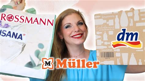 XXL Drogerie Beauty Neuheiten Haul dm Rossmann Müller YouTube