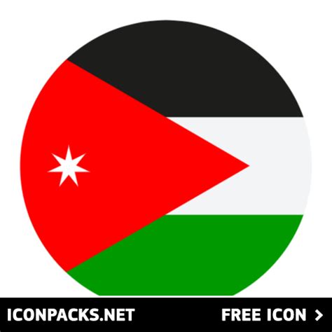 Free Jordan Flag Circular Svg Png Icon Symbol Download Image