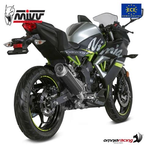 Mivv Exhaust Slip On Gppro Approved Carbon Kawasaki Ninja 125 Z125