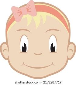 Natural Smiling Baby Face Cartoon Stock Vector (Royalty Free ...