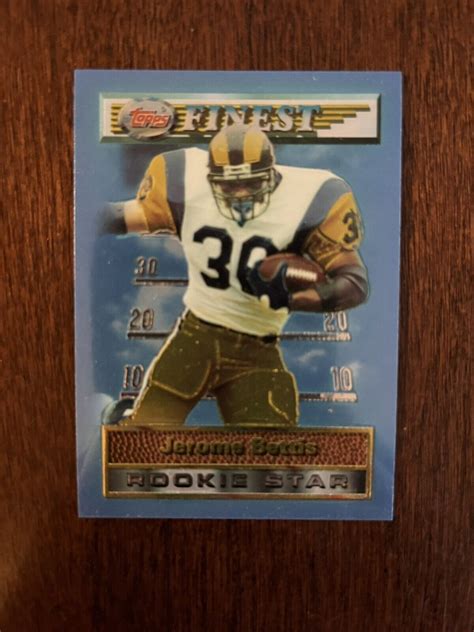 Topps Finest Football Jerome Bettis Rc Rookie Steelers Hof