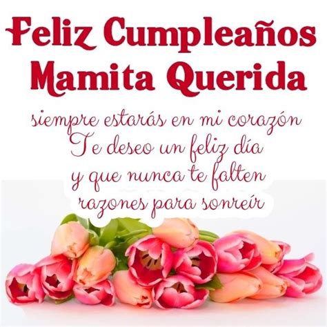 Imágenes de feliz cumpleaños mamá con frases bonitas 3 Imágenes y