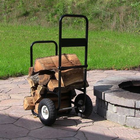 Sunnydaze Firewood Log Cart With Wheels