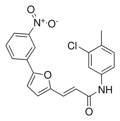 N 3 CHLORO 4 METHYLPHENYL 3 5 3 NITROPHENYL 2 FURYL 2 PROPENAMIDE