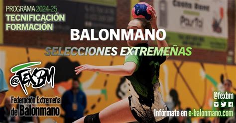 Convocatoria de Selecciones Extremeñas de Balonmano Jornada 2