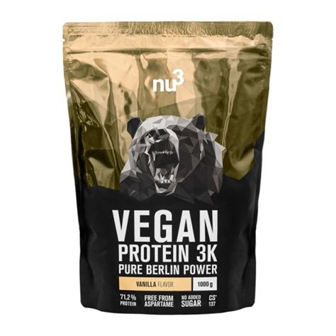 Nu3 Vegan Protein 3k Vanille Veganes Proteinpulver