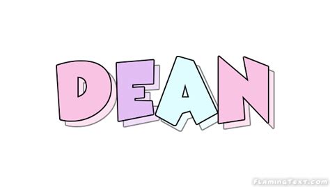 Dean Logo Herramienta De Diseño De Nombres Gratis De Flaming Text