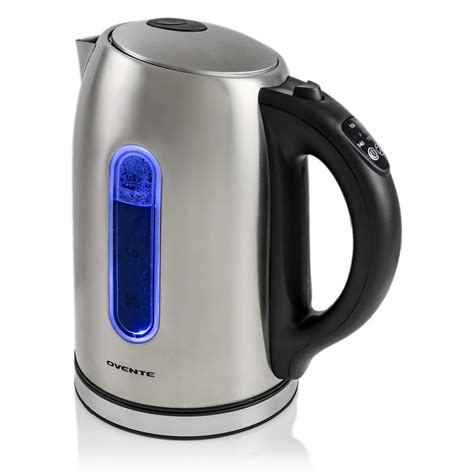 Ovente Electric Stainless Steel Hot Water Kettle 1 7 Liter With 5