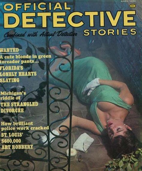 Official Detective Stories April 1965 Wanted A Cute Blonde In