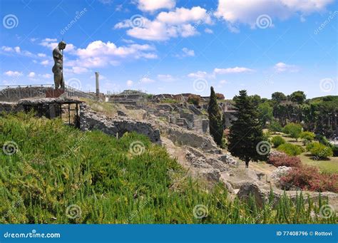 Pompeii And Mount Vesuvius Stock Photo | CartoonDealer.com #77408796