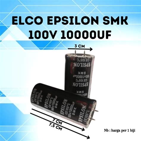 Elco Epsilon Smk Mikro Volt V Uf Epsilon V