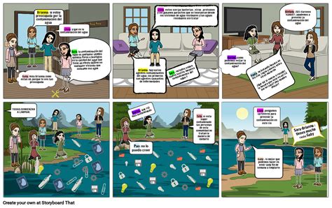 La Contaminacion De Agua Storyboard By 212908f2