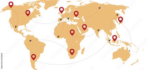 flight plane map world map  airline airplane flight path travel