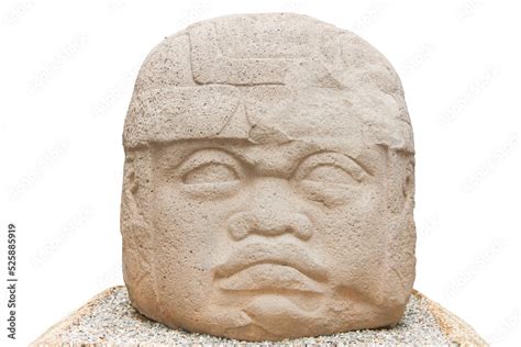 Olmec stone carving Colossal Head in La Venta park, Villahermosa ...