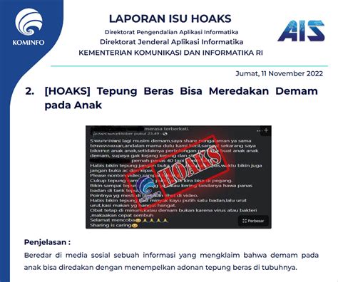 Isu Hoaks Disinformasi November Ppid Diskominfo Jateng