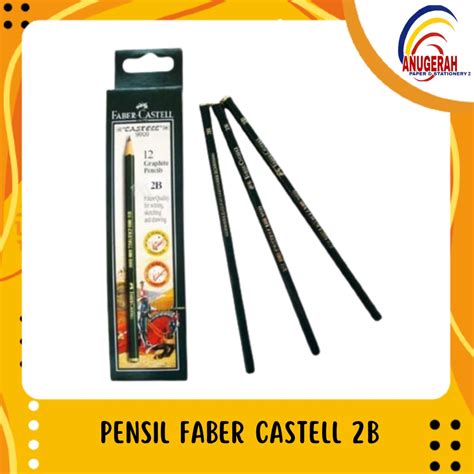 Jual PENSIL FABER CASTELL 2B PCS Shopee Indonesia