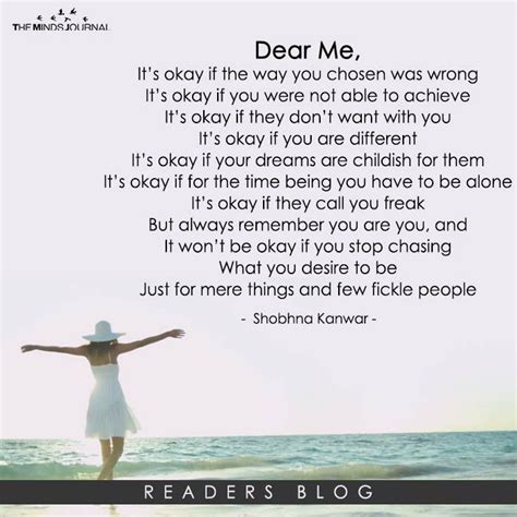 Dear Me The Minds Journal Dear Self Quotes Dear Me Letter To