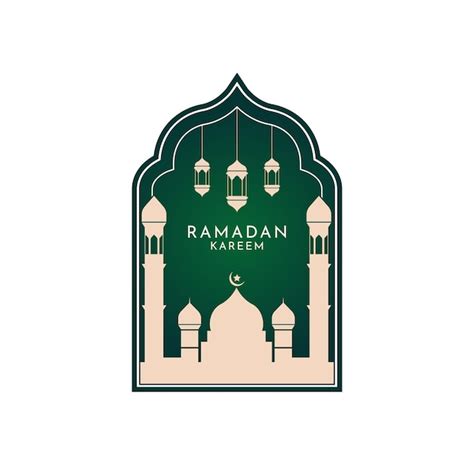 Premium Vector Modern Style Ramadan Mubarak Greeting Cards With Retro