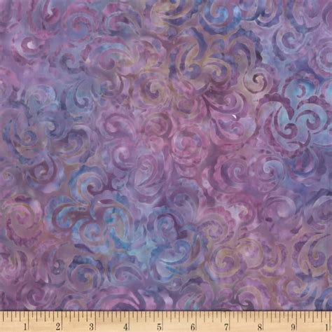 Wilmington Batiks Curlicues Light Purple Batik Fabric Batik Fabric