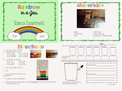 Stickers and Stars:: Rainbow in a Jar- Density Experiment