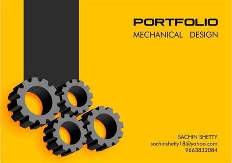 Mechanical Design Portfolio Ppt