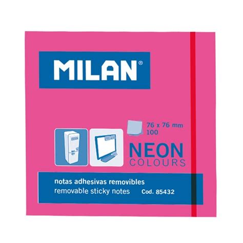 Milan Bloc De 100 Notas Adhesivas Removibles 76mm X 76mm Color