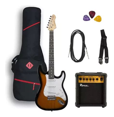 Combo Guitarra Electrica Strato Amplificador 10w Accesorios