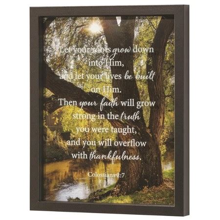 Let Your Roots Down Into Him Framed Wall Art Christianbook