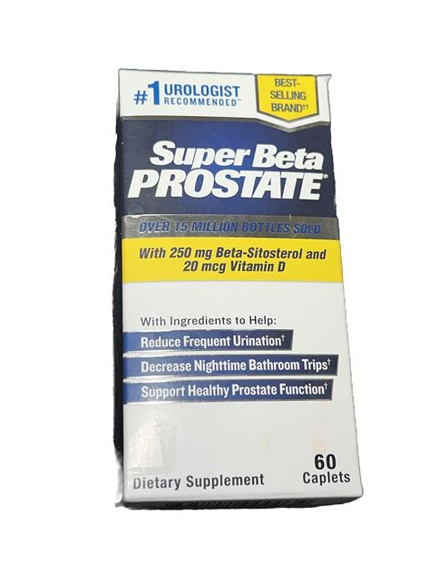 New Vitality Super Beta Prostate Urinary Health Caplets Count Exp