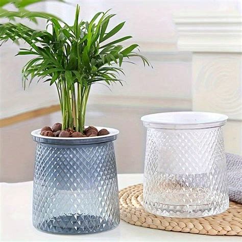 Self Watering Round Planter Effortless Indoor Outdoor Plant Care