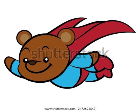 Cute Brown Bear Cartoon Characters Wearing Stock Vector Royalty Free