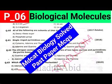 Mdcat Biology Past Paper Mcqs With Solution Mdcat Biology Preparation