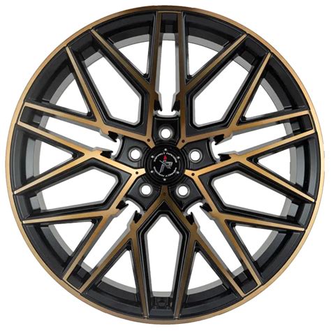 Impact Racing Wheels Gloss Black With Bronze Machined Face Rims