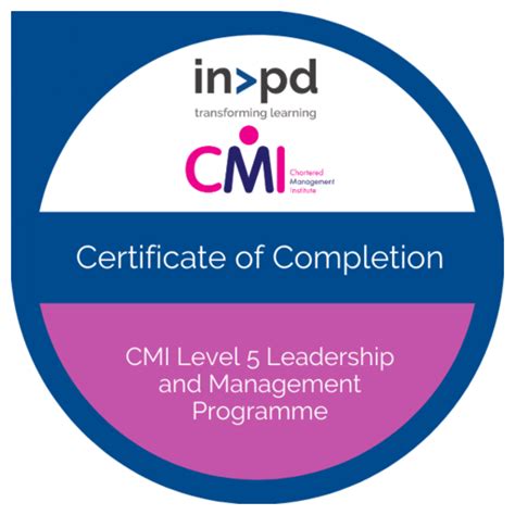 Cmi Level 5 Leadership And Management Programme Credly