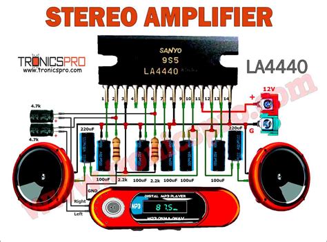 W Audio Amplifier Circuit Using Stk Tronicspro