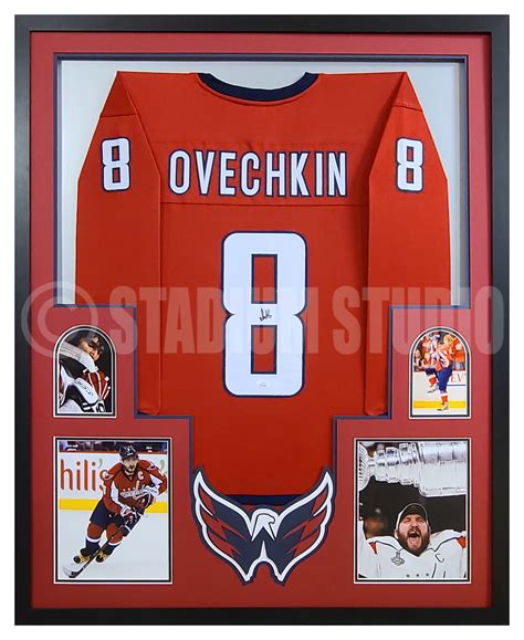 Alexander Ovechkin Autographed Framed Capitals Red Jersey The Stadium